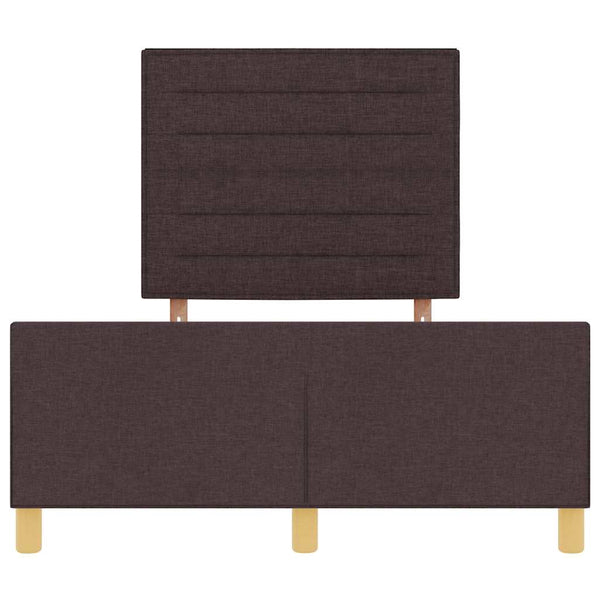 Dunkelbraunes Stoff-Bettgestell 120x200 cm