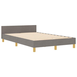 Bettgestell Taupe 120x200 cm mit Kopfteil