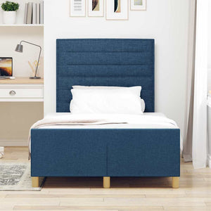 Bettgestell Blau 120x200 cm Stoffbezug