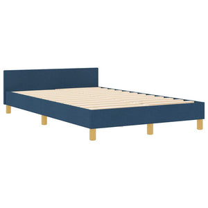Bettgestell Blau 120x200 cm Stoffbezug