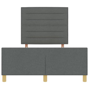 Bettgestell Dunkelgrau 140x190 cm Stoffbezug