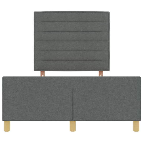Bettgestell Dunkelgrau 140x190 cm Stoffbezug