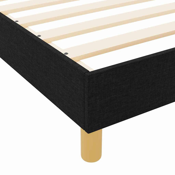 Bettgestell Schwarz Stoff 140x190 cm