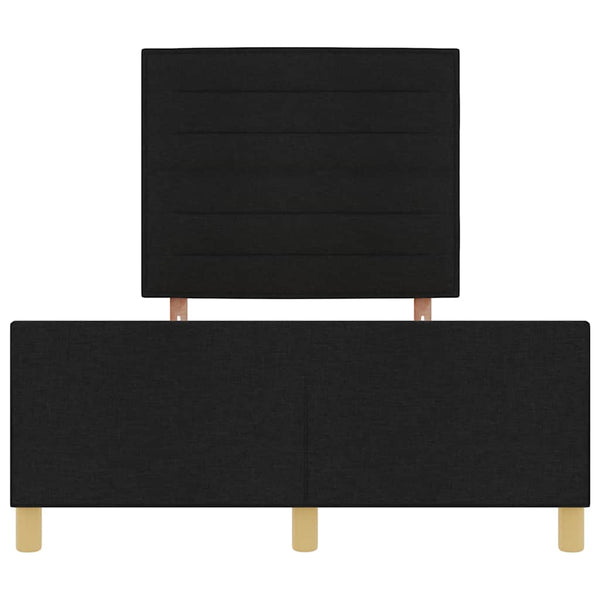 Bettgestell Schwarz Stoff 140x190 cm
