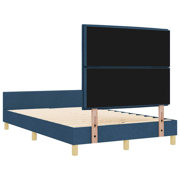 Bettgestell Blau 140x190 cm Stoffbezug