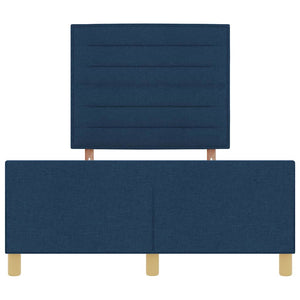 Bettgestell Blau 140x190 cm Stoffbezug