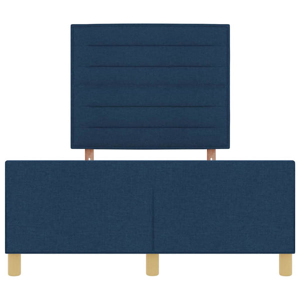 Bettgestell Blau 140x190 cm Stoffbezug