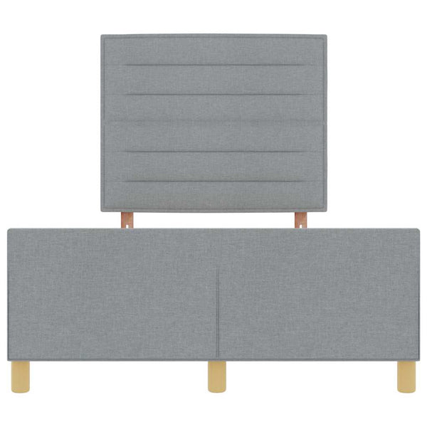 Bettgestell Stoff Hellgrau 140x200 cm