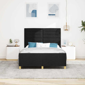 Bettgestell Schwarz Stoff 140x200 cm
