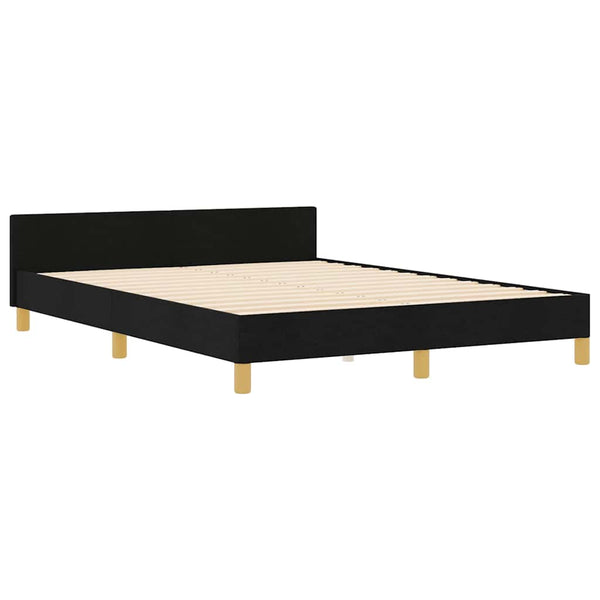 Bettgestell Schwarz Stoff 140x200 cm