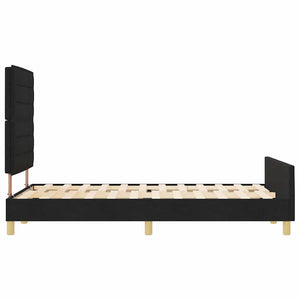 Bettgestell Schwarz Stoff 140x200 cm