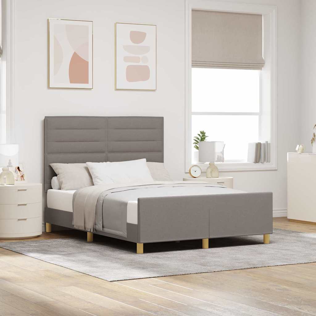 Bettgestell Taupe 140x200 cm