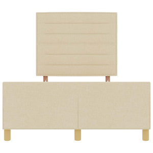 Bettgestell Creme Stoff 160x200 cm