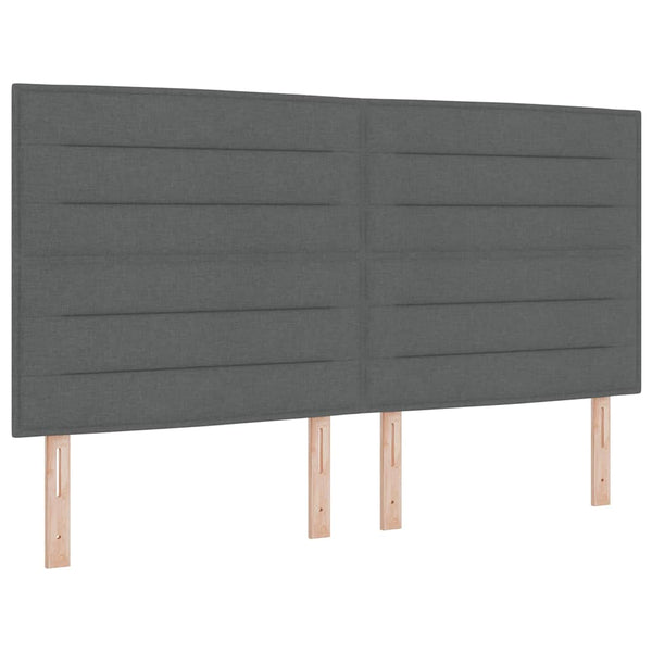 Bettgestell Dunkelgrau 180x200 cm Stoff