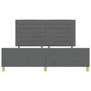 Bettgestell Dunkelgrau 180x200 cm Stoff