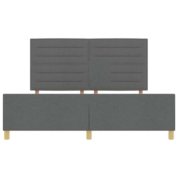 Bettgestell Dunkelgrau 180x200 cm Stoff