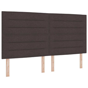 Dunkelbraunes Stoff-Bettgestell 180x200 cm
