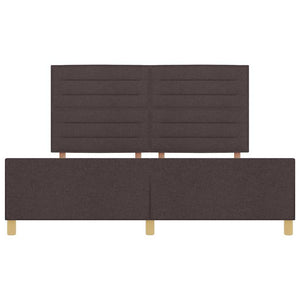 Dunkelbraunes Stoff-Bettgestell 180x200 cm