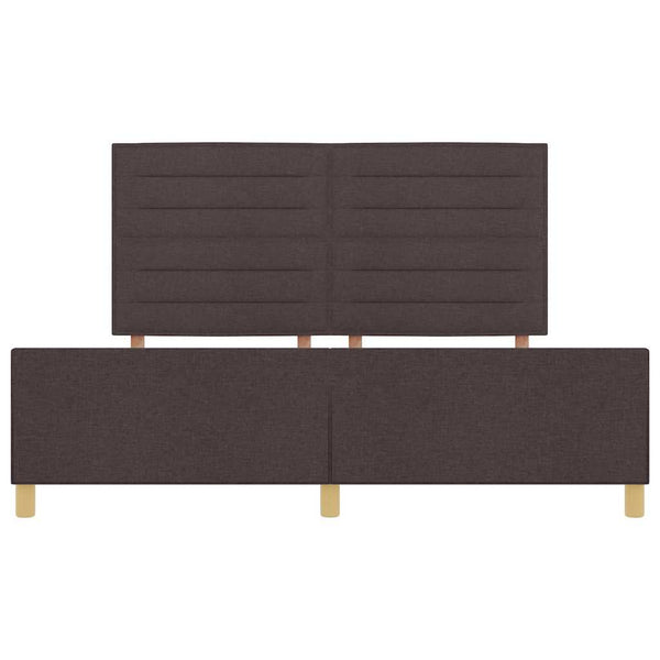 Dunkelbraunes Stoff-Bettgestell 180x200 cm