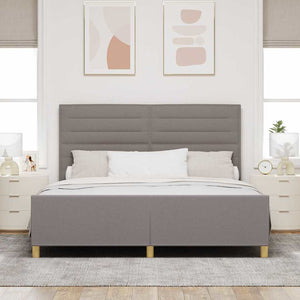 Bettgestell Taupe 180x200 cm Stoffbezug