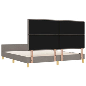 Bettgestell Taupe 180x200 cm Stoffbezug
