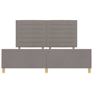 Bettgestell Taupe 180x200 cm Stoffbezug