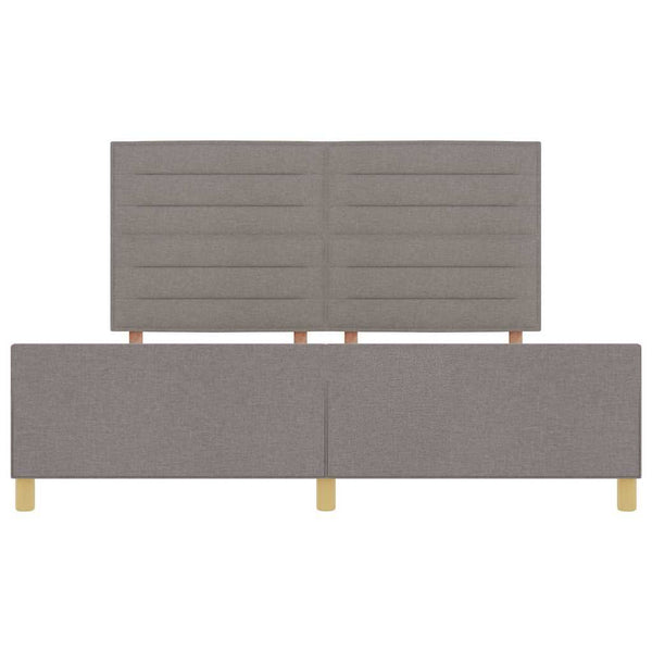 Bettgestell Taupe 180x200 cm Stoffbezug
