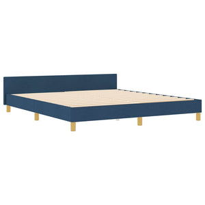 Bettgestell Blau Stoff 180x200 cm
