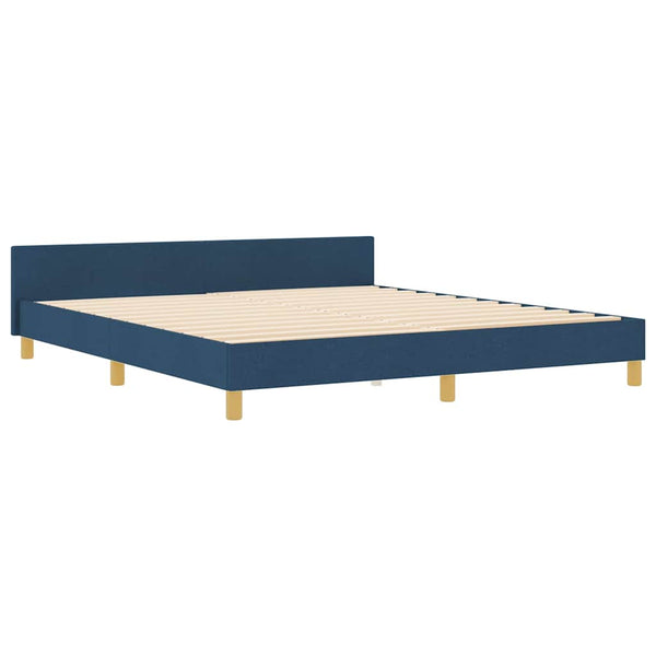 Bettgestell Blau Stoff 180x200 cm