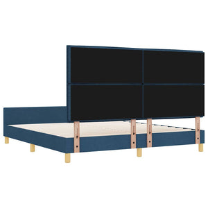 Bettgestell Blau Stoff 180x200 cm