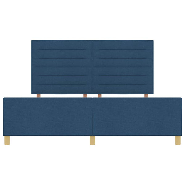 Bettgestell Blau Stoff 180x200 cm