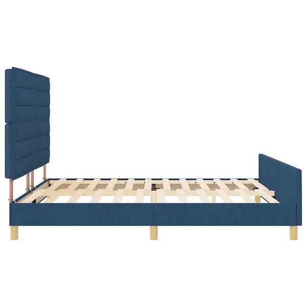 Bettgestell Blau Stoff 180x200 cm