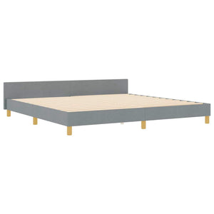 Bettgestell Stoff Hellgrau 200x200 cm