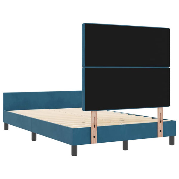 Boxspringbett Dunkelblau 120x200 cm Samt