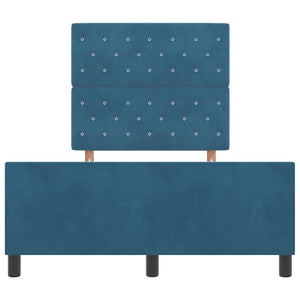 Boxspringbett Dunkelblau 120x200 cm Samt