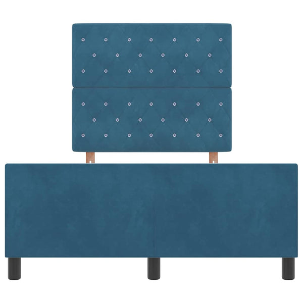 Boxspringbett Dunkelblau 120x200 cm Samt