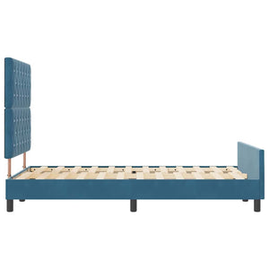 Boxspringbett Dunkelblau 120x200 cm Samt