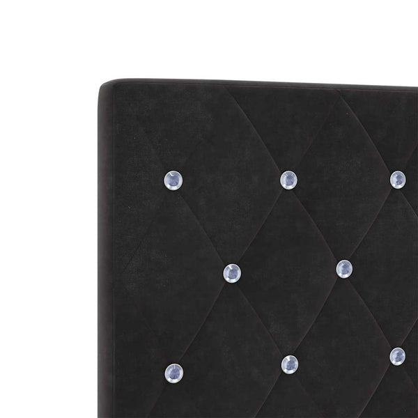 Boxspringbett Schwarz Samt 120x200 cm