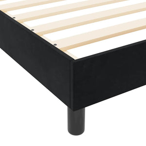 Boxspringbett Schwarz Samt 120x200 cm