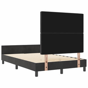 Boxspringbett Schwarz Samt 120x200 cm
