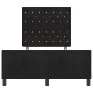 Boxspringbett Schwarz Samt 120x200 cm