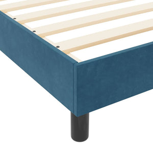 Boxspringbett Dunkelblau Samt 120x190 cm