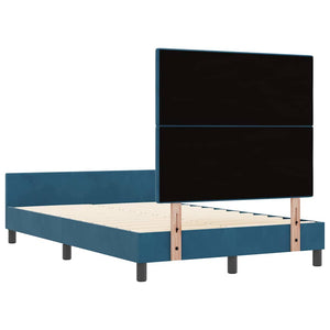 Boxspringbett Dunkelblau Samt 120x190 cm