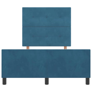 Boxspringbett Dunkelblau Samt 120x190 cm
