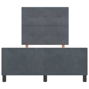 Boxspringbett Dunkelgrau Samt 120x200 cm