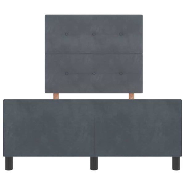 Boxspringbett Dunkelgrau Samt 120x200 cm