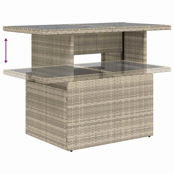 vidaXL Salon de jardin avec coussins 6 pcs Gris clair et gris foncé