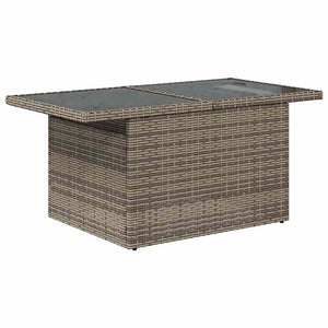 Gartensofa Set Grau mit Kissen, 8-teilig