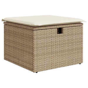 Poly-Rattan Sofa Set mit Kissen