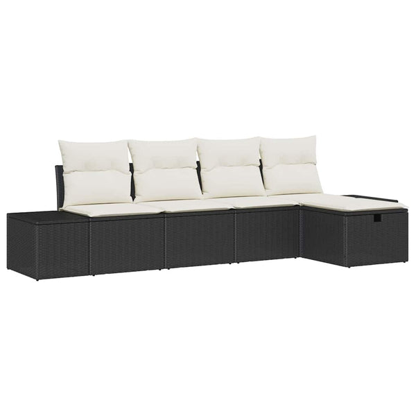 Gartensofa Set Poly Rattan 5-teilig